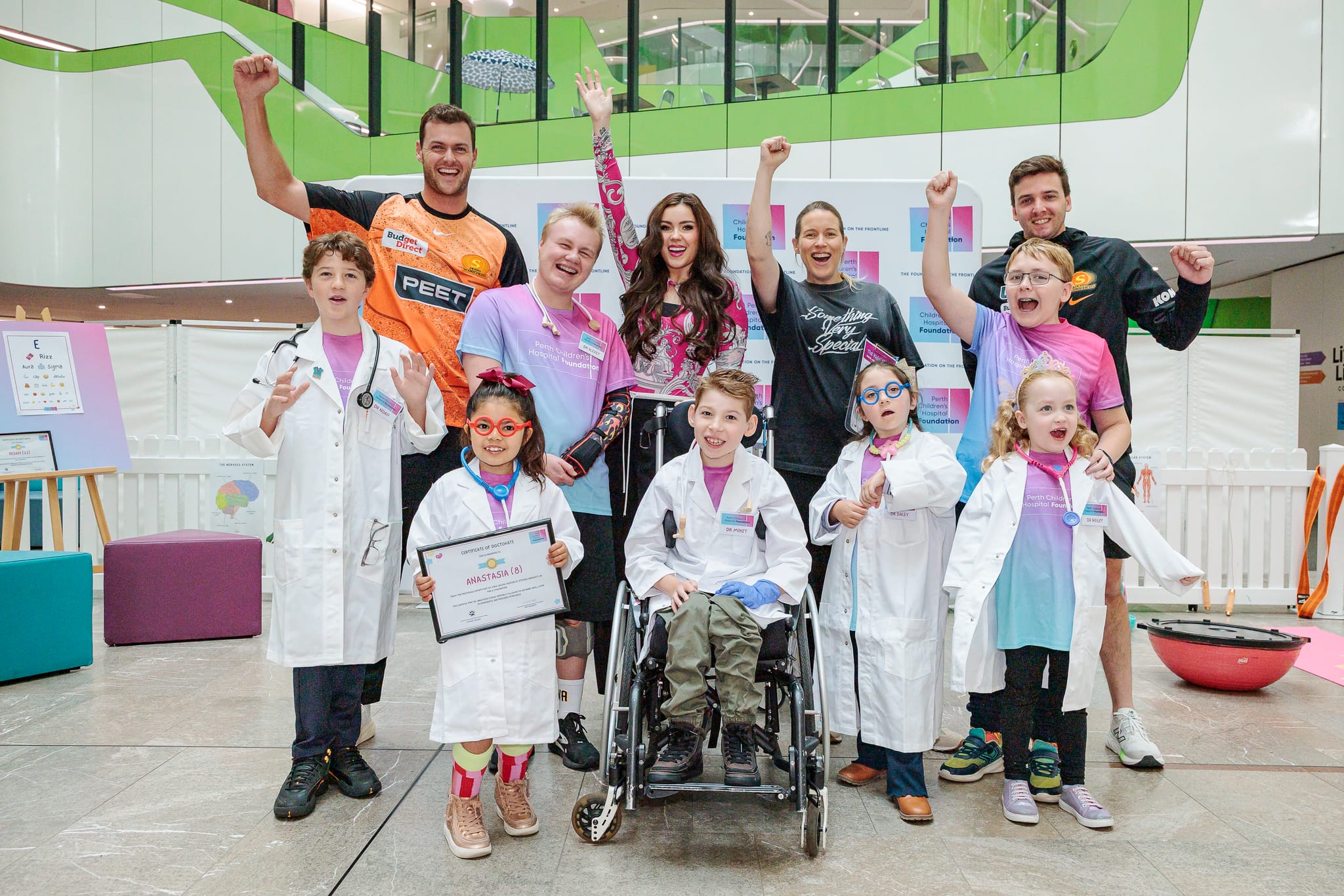 Pchf Scorchers Pay a Visit to PCHF Kids’ Clinic | Perth Scorchers